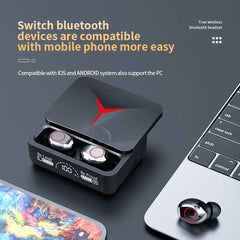 New Bluetooth 5.3 TWS HIFI Headset Waterproof Noise canceling Led