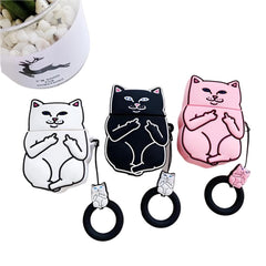 Cartoon Cat AirPods Case